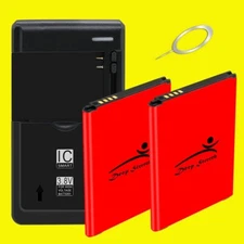 Superior Quality Deep Stretch 2x 4580mAh Battery External Charger for LG K7 K330