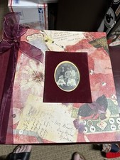 New Seasons instant Scrapbook Album Heritage Victorian style velvet Photo Album