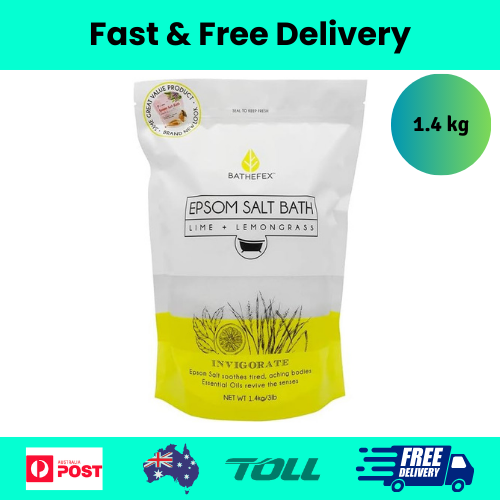 Bathefex Epsom Lime and Lemongrass Bath Salt, 1.4 kg - Picture 1 of 2