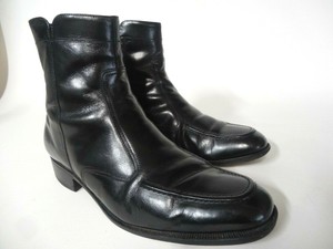 Florsheim-Men-039-s-Mid-Rise-Black-Leather-Ankle-zipper-Boots-Sz-10-5-D