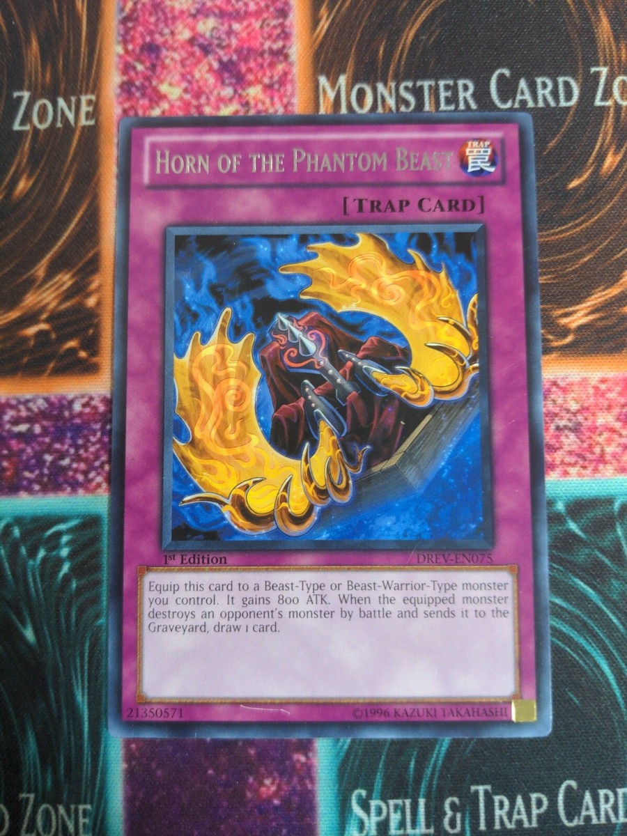 BEAST NIGHT ドンウン トレカつき Yu-Gi-Oh! Horn of the Phantom Beast DREV-EN075 1st Edition Rare NM