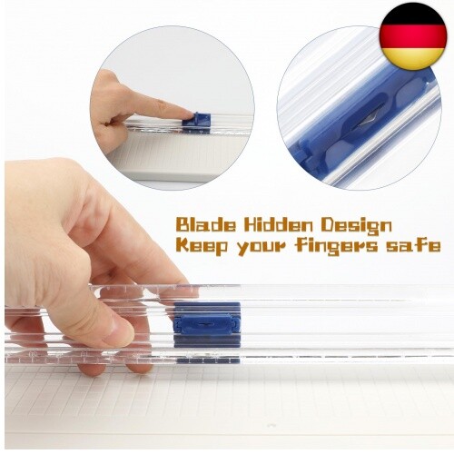 Mini-Papierschneider, Papierschneider Guillotine A4 A5 mit automatischer - Bild 4 von 12
