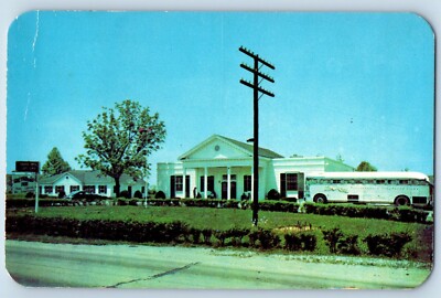 Somerset Kentucky Postcard Greyhound Inn Overnight Cottages Cumberland Lake  1960