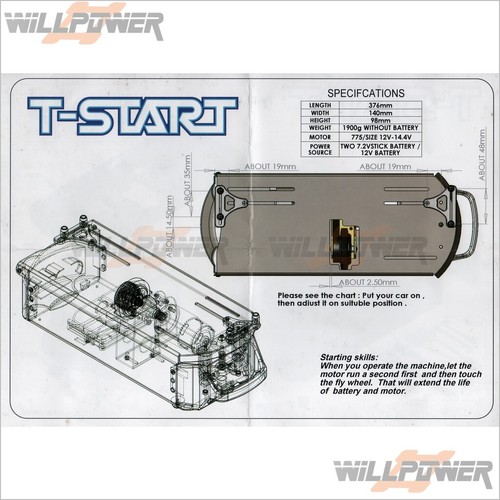 T-Start Nitro Starter Box (RC-WillPower) TRAXXAS REVO Kyosho FO-XX Mad Crusher - Imagen 7 de 7