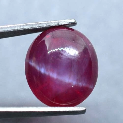 7.10 Ct 10.6x9.3 MM Red Ruby Star Sapphire 6 Rays Lab Corundum RRS7775 - Image 3 of 4