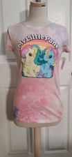My Little Pony T-Shirt MEDIUM Pink Shutterfly Dash Tie Dye with Scrunchies NEW