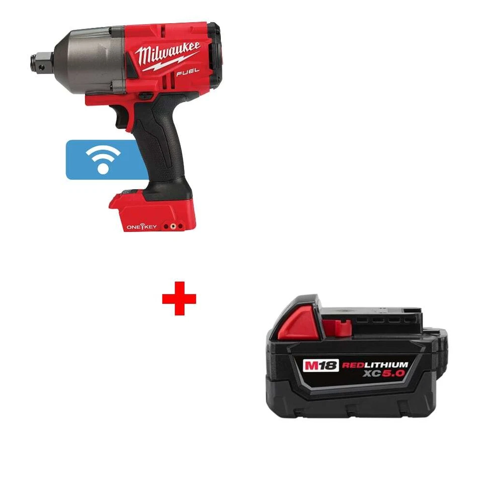 Milwaukee 2864-20 M18 3/4" Impact Wrench w/ FREE 48-11-1850 XC5.0 Battery Pack