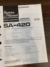 PIONEER SA-420 SA420 AMP Service Manual  ORIGINAL 