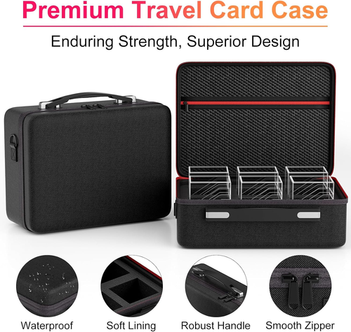 Card Deck Box with Portable Case, 6 Pack Clear Commander Deck Box with 6 Divider - Picture 4 of 12