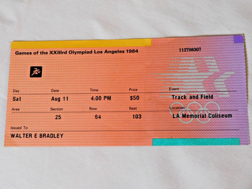RARE 1984 OLYMPIAD Los Angeles TRACK & FIELD AUG. 11th, 4pm Finals, CARL LEWIS