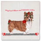 Corgi Welsh Pembroke Dog Valentine's Day Kitchen Dish Towel Pet Gift