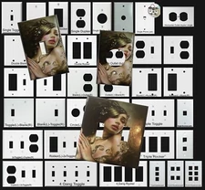 Artist Sex Lady Light Switch Power Outlet duplex Wall Cover Plate Home decor