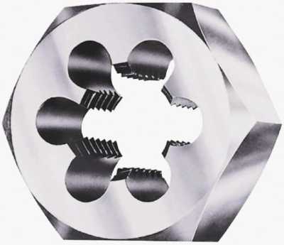 Carbon Steel Hex Rethreading Die, 2'' Hex 1-1/8 - 8 UNS Left Hand Thread 1'' Thick