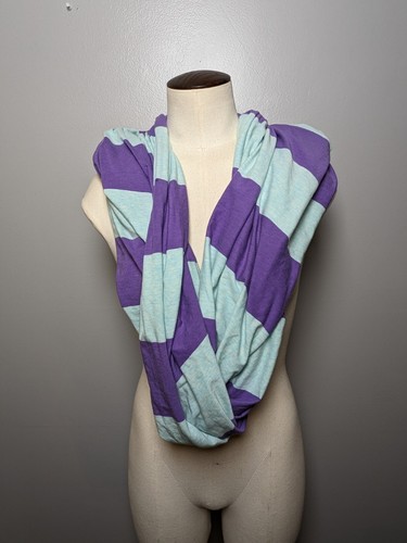 Lululemon Clarity Scarf Infinity Wrap Bold Stripe Heather Power Purple