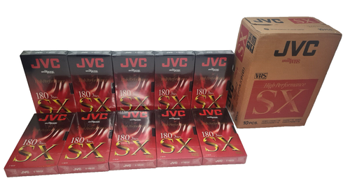 JVC SX High Performance E-180 Blank VHS Tape Cassettes x 10 Boxset New - Picture 4 of 13