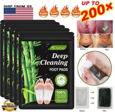 200-10  Detox Foot Patches Pads Body Toxins Feet Slimming Deep Cleansing Herbal