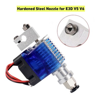 Hardened Steel Nozzle M6 Threaded for E3D V5 V6 0.4mmHotend DIY 3D Printer Parts