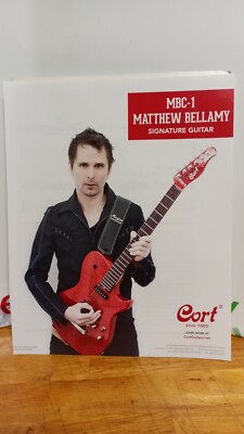 MATT BELLAMY MBC-1 CORT GUITARS 2017   PRINT AD  11 X 8.5   P3