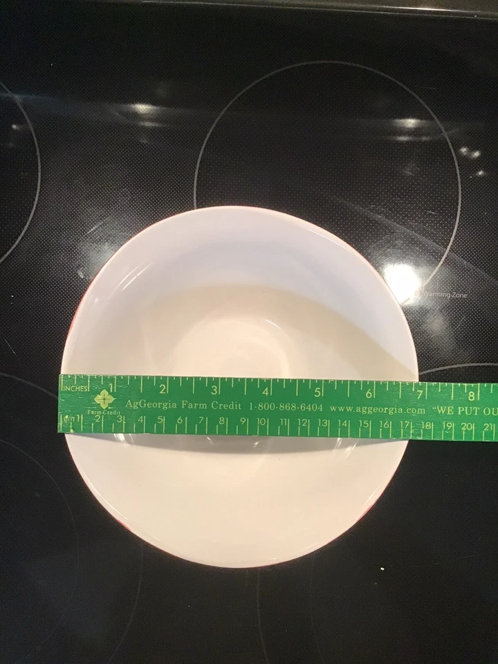 Maxwell & Williams Krinkle Soup Cereal Bowl ROJO Foto 3 de 4