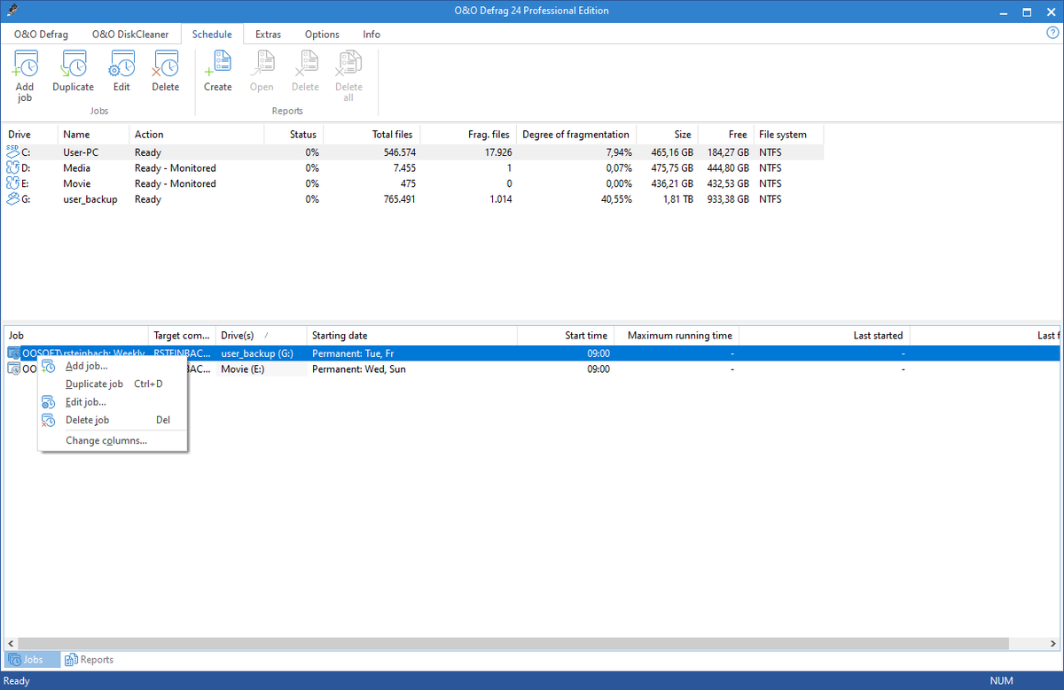 Fragmentation Oo Defrag Ssd O&O Defrag 29 Pro Optimize Hard Disk