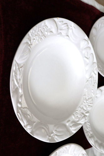 FAPOR Embossed Pasta Bowls Made in Portugal 10" SET OF 3 + 13" Pasta/Salad Bowl - Picture 5 of 11