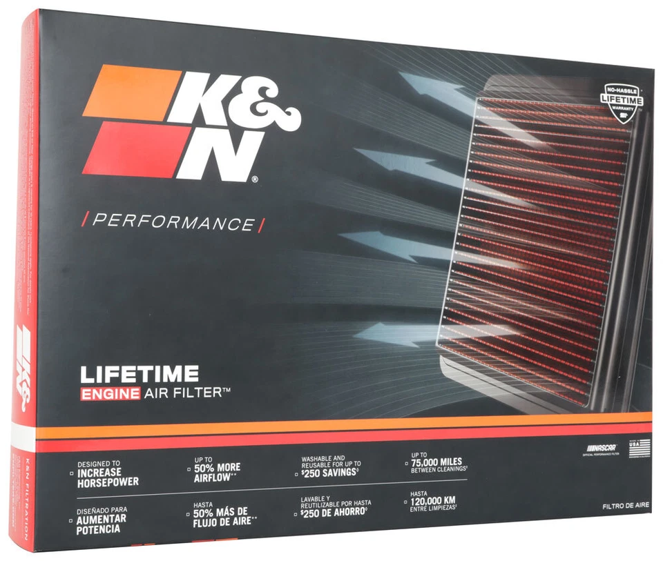 K&N 33-2388 Replacement Air Filter Premium Quality Performance Fits Volvo - Image 3 of 4