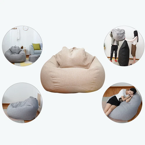 Bean Bag Chair Sofa Couch Cover Indoor Outdoor Lazy Lounger for Kids Adult USA - Picture 9 of 25