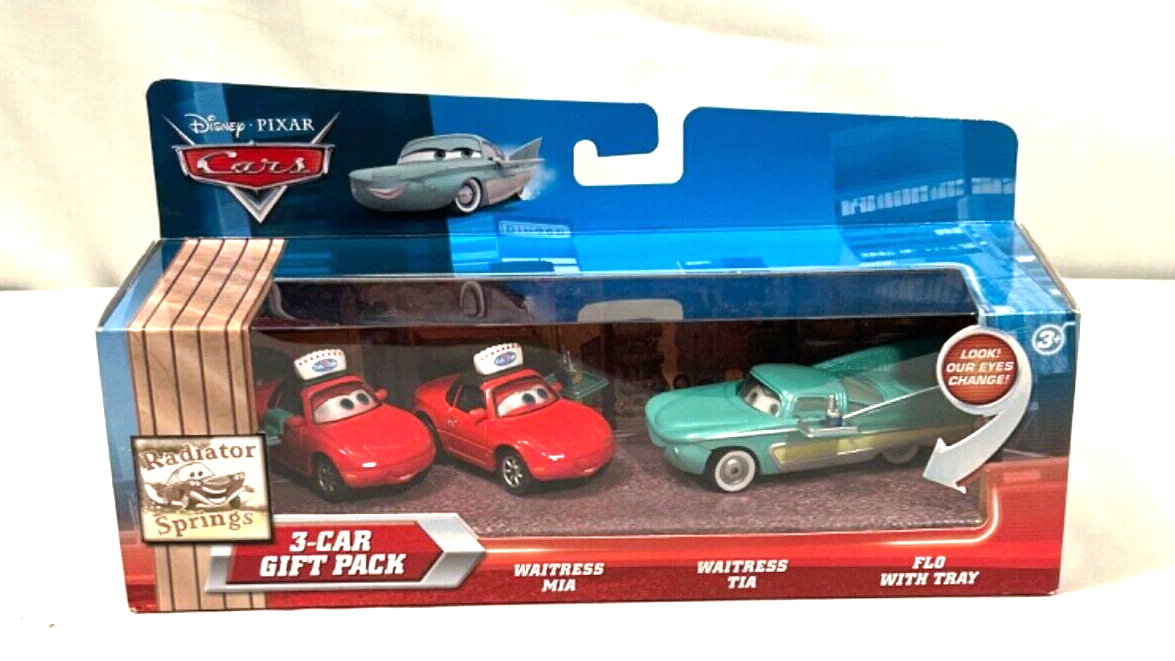 ミニカー Disney PIXAR CARS 3-CAR GIFT PACK 2011 Disney Pixar Cars 3-Car Gift Pack Flo, Mia & Tia Waitresses | eBay