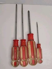 Vintage Master Mechanic Screwdriver Set USA  Excellent 4 Philips And Flat Head