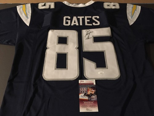 Antonio Gates Autographed Signed XL Custom Chargers Jersey - JSA Witnessed - Picture 7 of 7