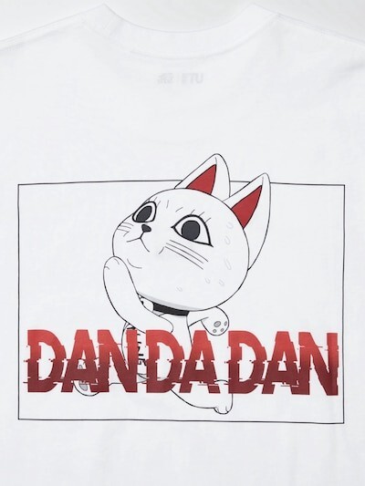 yuizm♡ UNIQLO UT DAN DADAN Graphic T-shirt Turbo granny cat White