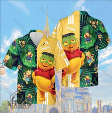Halloween Disney Pooh 3D HAWAII SHIRT Halloween Gift Best Price Us Size