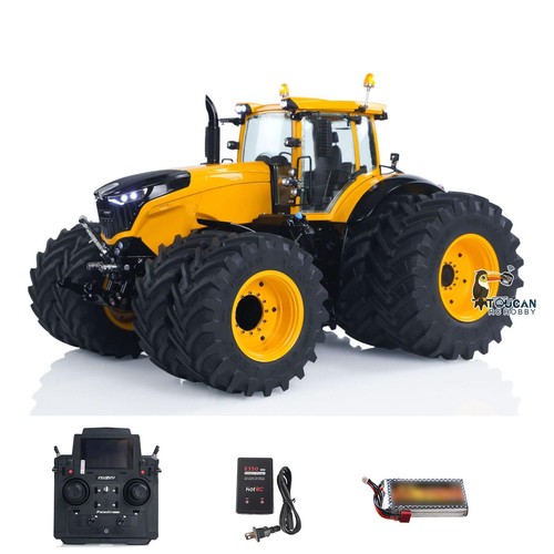 LESU AOUE1050 4x4 1/14 Hydraulic Double Wheels RC Tractor Radio Control Farm Car - Picture 4 of 12