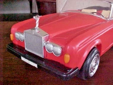 99,5% 20 IN. Barbie Rolls-Royce Corniche 1/10 Plastic Zima Fleur Issued 1987 RED