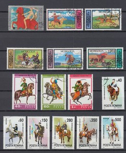 Briefmarken mit Tiermotiven - Pferd und Reiter | eBay