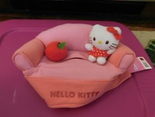 Rare Sanrio Anime Tissue Box Cover Plush 3D Hello Kitty Doll Apple on Sofa Couch