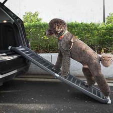 HEAVY DUTY Folding Dog Ramp Pet Ramps for SUV Cars Travel Portable Light Weight