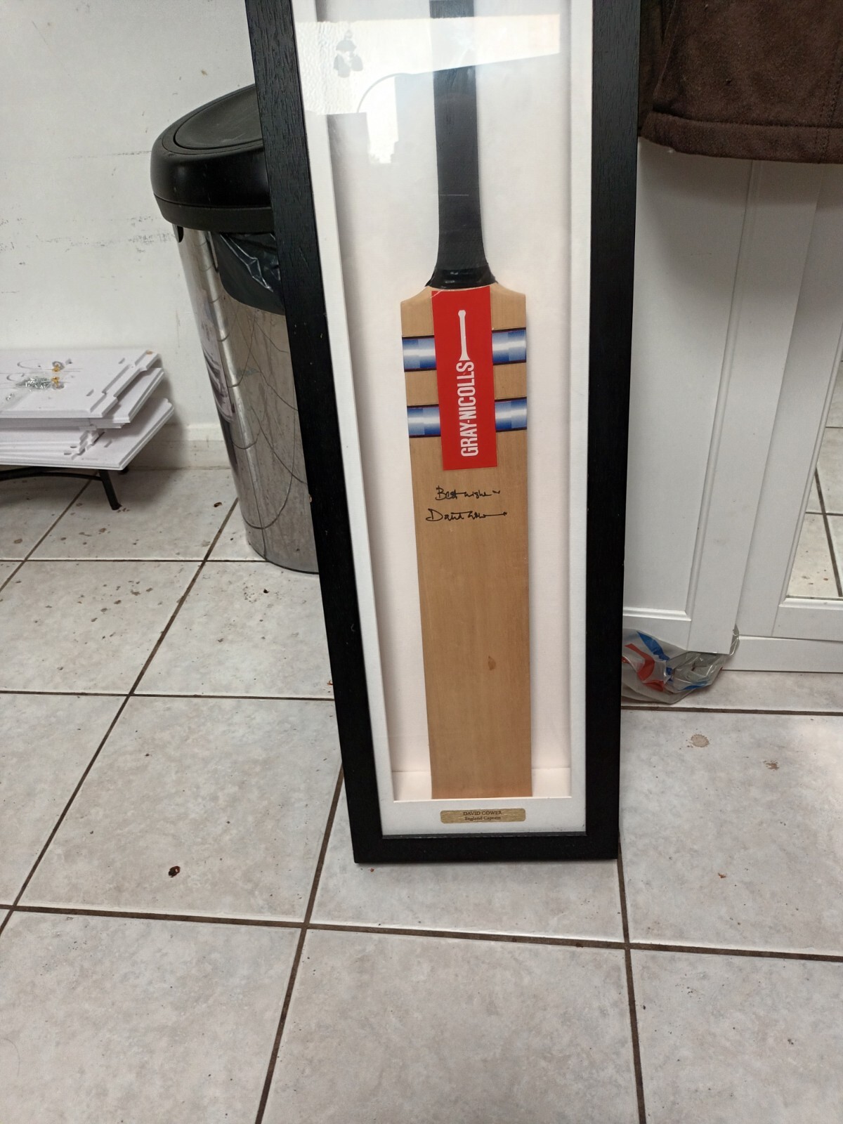 David Gower Full Size Framed Cricket Bat eBay