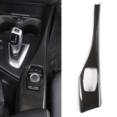 Multimedia Button Panel Cover Carbon Fiber Look LHD For BMW F20 F21 2012-2019