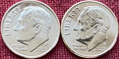 Dime バギー　レア 2022-P & D Roosevelt Dimes BU From OBW | eBay