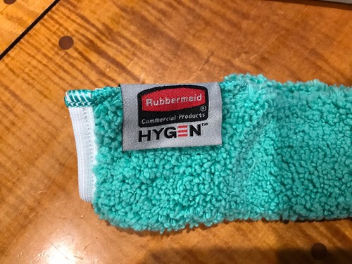 Rubbermaid HYGEN Q850 Dusting Wand Quick-Connect & Green Microfiber Sleeve New - Picture 4 of 8