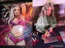 Zayda Steel Signed Metallic 8x10 Proof WWE ID Promo NXT EVOLVE AEW