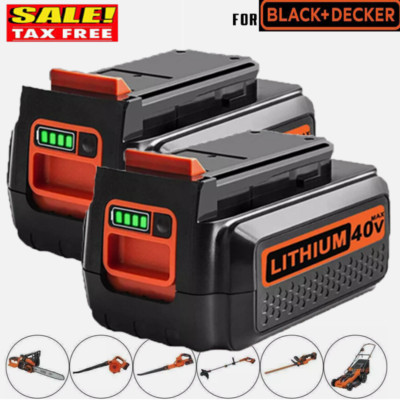 2er-Pack 4,0Ah AKKU for Black and Decker 40V 40 Volt Max Lithium Battery LBX2040