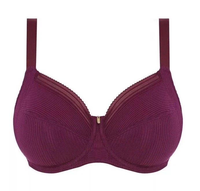 Sujetador Fantasie 3091 con aros fusión soporte lateral cobertura completa negro cereza 34DDD Foto 3 de 4