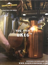 2018 Growler Werks PRINT AD Portland Oregon You Brew? Ukeg - Crafted For Beer