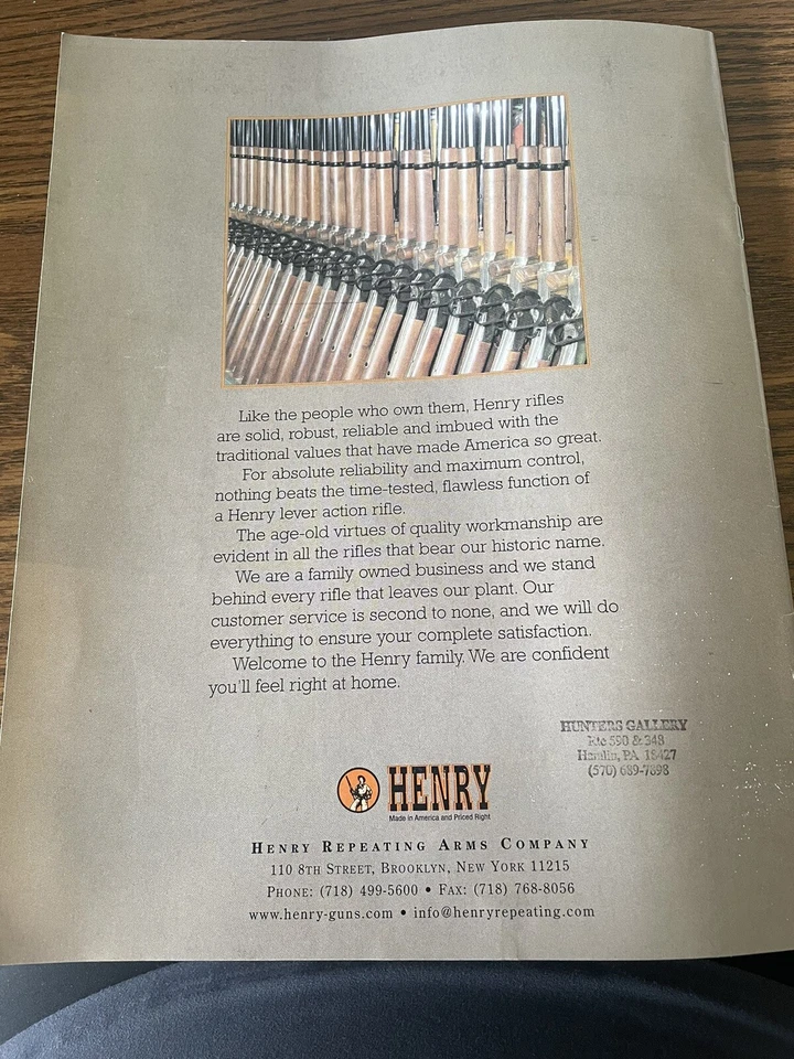 2007 Henry Rifles Firearms Catalog - Image 2 of 2