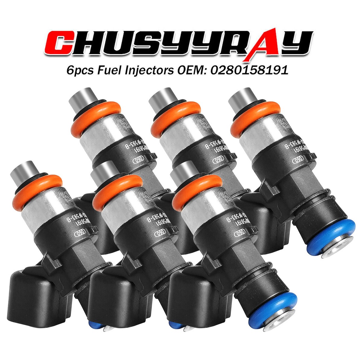 6x OEM NEW AURUS Fuel Injectors For 2011-2017 Ford Mustang 3.7L V6