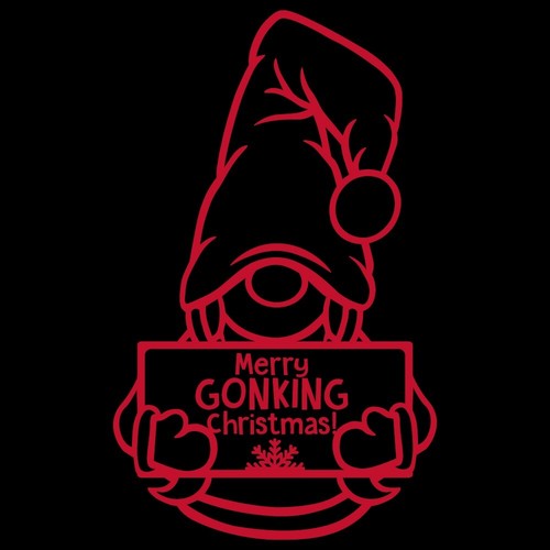 6.5 "MERRY GONKING CHRISTMAS v2 vinilo calcomanía pegatina coche ventana divertido gnomo gonk - Imagen 9 de 31