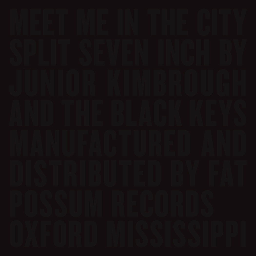Black Keys/Junior Kimbrough Meet Me in the City Vinyl 7"" Record Store Day 2015