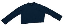 Women s Nike Black Cropped Pullover Sweater Sweatshirt Small LongSleeve Athletic